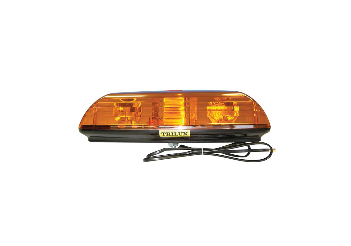Mini-rampe MULTILUX to fasten with bulbs H1 12 et 24V included amber